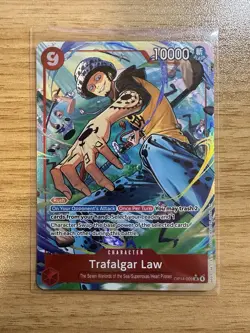 2025 One Piece Trafalgar Law (Alt Art) OP14-009 SR The Azure Sea’s Seven NM - Image 1
