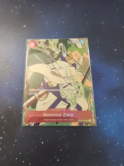 One Piece TCG English Zoro (1st Anniversary) OP01-025 Near Mint Foil - Image 1