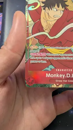 One Piece TCG English Monkey D Luffy ST10-006 (1st Anniversary) Near Mint Foil - Image 4