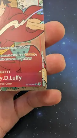 One Piece TCG English Monkey D Luffy ST10-006 (1st Anniversary) Near Mint Foil - Image 5