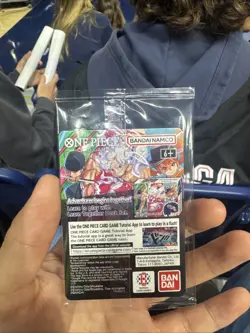 One Piece Monkey D. Luffy US Voyage College Basketball Promo Card Rutgers SEALED - Image 2