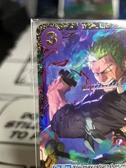 2025 ONE PIECE PROMO CHAMP 25-26 TOP 16 OP09-076 RORONOA ZORO SEALED! - Image 5