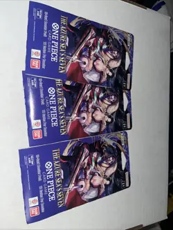 One Piece The Azure Sea's Seven Sleeved Booster Pack Lot OP14 Lot of 3 - Image 1