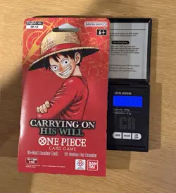 One Piece OP-13 CARRYING ON HIS WILL Sleeved Booster Pack Weighed 37.4G🔥 Heavy - Image 1
