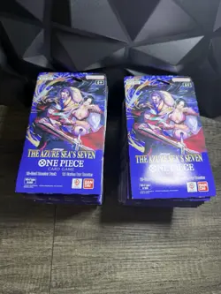 40x One Piece TCG The Azure Sea’s Seven Op-14 Sleeved Booster Pack Lot New - Image 1