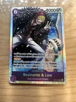 Rosinante & Law EB04-038 SR - THE AZURE SEA'S SEVEN ENGLISH OP14 - One Piece TCG - Image 1