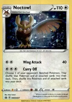 Noctowl SWSH027 - Promo - Sword & Shield Promo Card- LP - Image 1
