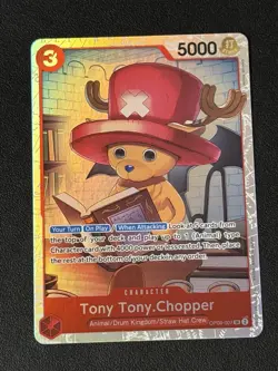 Tony Tony.Chopper OP08-007 Super Rare English Two Legends One Piece TCG Card - Image 1