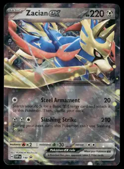 Pokemon Cards Zacian ex 198 Scarlet & Violet Promo NM - Image 1