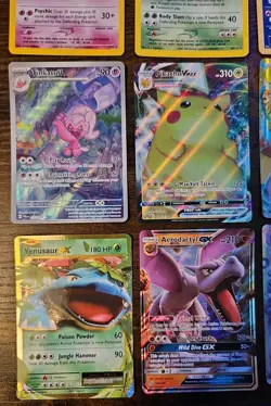 Pokemon 12 Card Lot. Neo Holo Espeon, Houndoom, Meganium. Full Art Darkrai - Image 4