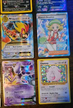 Pokemon 12 Card Lot. Neo Holo Espeon, Houndoom, Meganium. Full Art Darkrai - Image 5