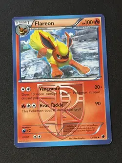 Pokemon TCG Flareon Plasma Freeze 12/116 Regular Uncommon Card - Image 1