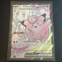 Pokemon TCG Lillie's Clefairy EX Ultra Rare Card 173/159 Journey Together *NM* - Image 1