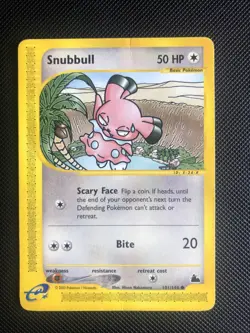 101/144 | Snubbull | Skyridge | Pokemon Card | PLAYED - Image 1