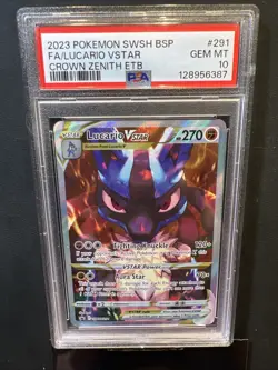 Lucario VSTAR SWSH291 Sword & Shield Promo Holo Card PSA 10 Gem Mint - Image 1
