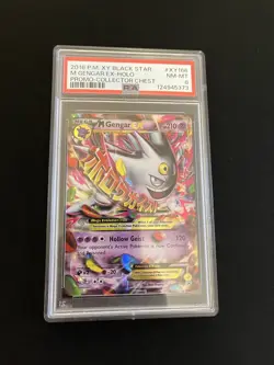 Mega Gengar EX XY166 PSA 8 NM-MINT Pokemon Card Rare English M Promo Full Art - Image 1