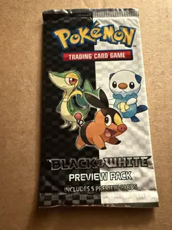 Black & White Preview Booster Pack Pokemon, TCG Trading Cards SEALED - Image 1