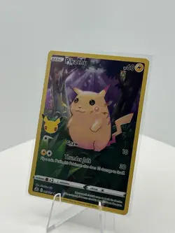 Pokemon TCG Pikachu Celebrations 25/25 XY Holo Card Near Perfect To Perfect - Image 1