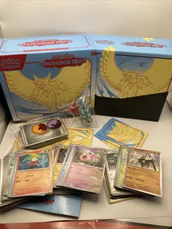Pokemon TCG: Scarlet & Violet Paradox Rift Elite Trainer Box Open With 150 Cards - Image 1