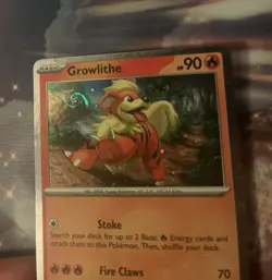 Two HD Galaxy Swirl Pokemon Promo Cards - Arcanine 011 - Growlithe 024 - NM - Image 3