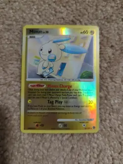 Minun 32/132 Reverse Holo Rare Secret Wonders Pokemon Card NM-LP - Image 1