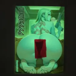 Rebecca Custom Glow In The Dark Waifu Card Spicy Fan Art - Image 2