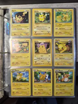 Pikachu & Raichu 9-Card Lot w/ 2010 HGSS03 Black Star Promo Pokemon TCG WOTC 2 - Image 1