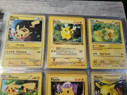 Pikachu & Raichu 9-Card Lot w/ 2010 HGSS03 Black Star Promo Pokemon TCG WOTC 2 - Image 3