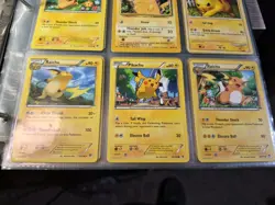 Pikachu & Raichu 9-Card Lot w/ 2010 HGSS03 Black Star Promo Pokemon TCG WOTC 2 - Image 5