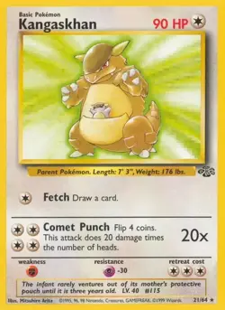 Vintage Pokemon Jungle Set Unlimited WOTC - Pick Your Card - Complete Your Set! - Image 4