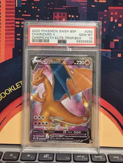 Charizard V * PSA 10 * Champions Path ETB Promo Card SWSH050 - Image 1