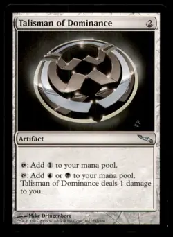 Talisman of Dominance LP Light Play Mirrodin MTG [9264] - Image 1