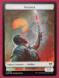Magic The Gathering COMMANDER MASTERS CMM RAT SOLDIER token card MTG - Image 2
