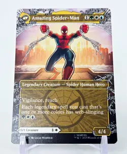 MTG • PETER PARKER 0208 Borderless Mythic • Marvel Spider-Man Magic M/NM - Image 3