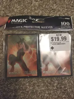 Ultra Pro Magic the Gathering Final Fantasy Sleeves 100CT Cloud Ex-SOLDIER NEW - Image 1