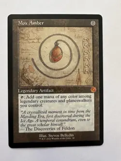 Mox Amber (Schematic) The Brothers' War #98 Retro Frame Artifact NM MTG - Image 1