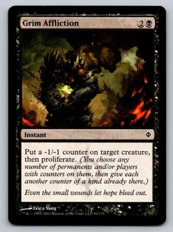 Grim Affliction New Phyrexia Regular - Image 1