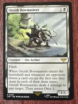 Orcish Bowmasters - MtG Lord of the Rings - R0103 NM 2023 - Image 2