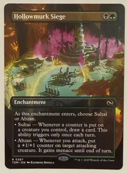 Hollowmurk Siege Borderless - Tarkir: Dragonstorm: MTG - Image 1
