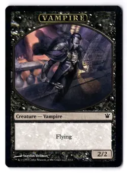Vampire Token LP* Innistrad ENGLISH 5/12 mtg -UnltdCards - Image 1