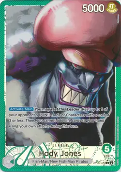 Foil Hody Jones (Alternate Art) L OP06-020 Wings of the Captain One Piece TCG - Image 1