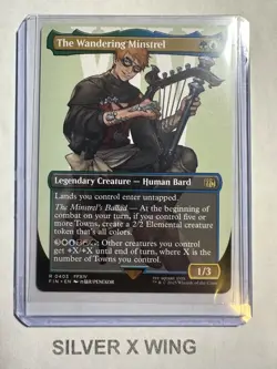The Wandering Minstrel Borderless x1, MTG, Magic the Gathering, Final Fantasy,NM - Image 1