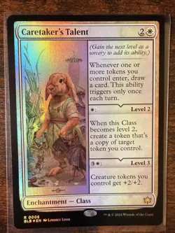 MTG - Bloomburrow - Caretaker's Talent Foil Rare - 006 - NM-Mint! - Image 1