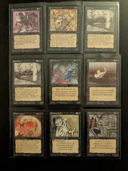 LEGENDS * Black Lot: Fallen Angel, Takklemaggot * Mostly NM * MtG - Image 3