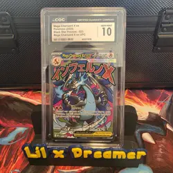 Pokemon TCG Mega Charizard X ex 023 CGC 10 GEM MINT UPC Black Star Promo - Image 1