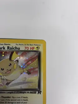 Pokemon Dark Raichu Holo Rare 83/82 - Team Rocket Set (Vintage) - Image 4