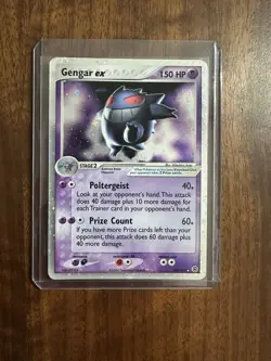 Pokemon Gengar EX TCG Holo Ultra Rare Card 108/112 EX FireRed & LeafGreen 2004 - Image 1