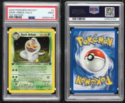 Dark Arbok Holo 1st Ed. Pokemon Team Rocket PSA 9 MINT 2000 - Image 3
