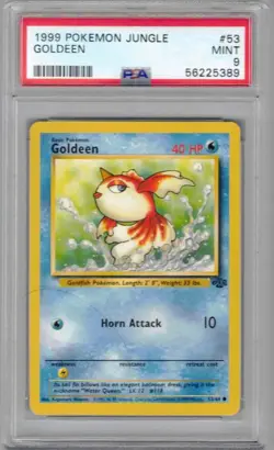 1999 Pokemon Jungle, #53, Goldeen, PSA 9, Mint - Image 1