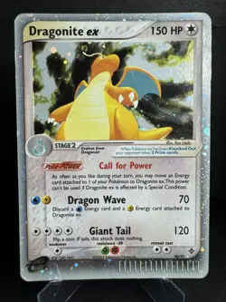 2003 Pokemon EX Dragon Dragonite EX 90/97 Rare Holo Foil MP - Image 1
